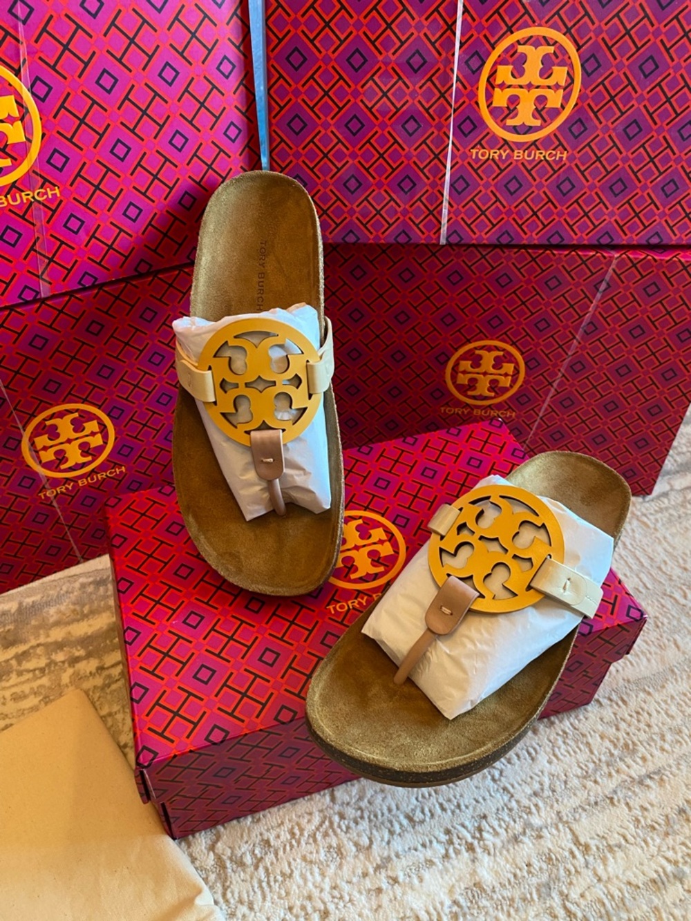 Tory Burch Miller Cloud Sandals In Multi Color